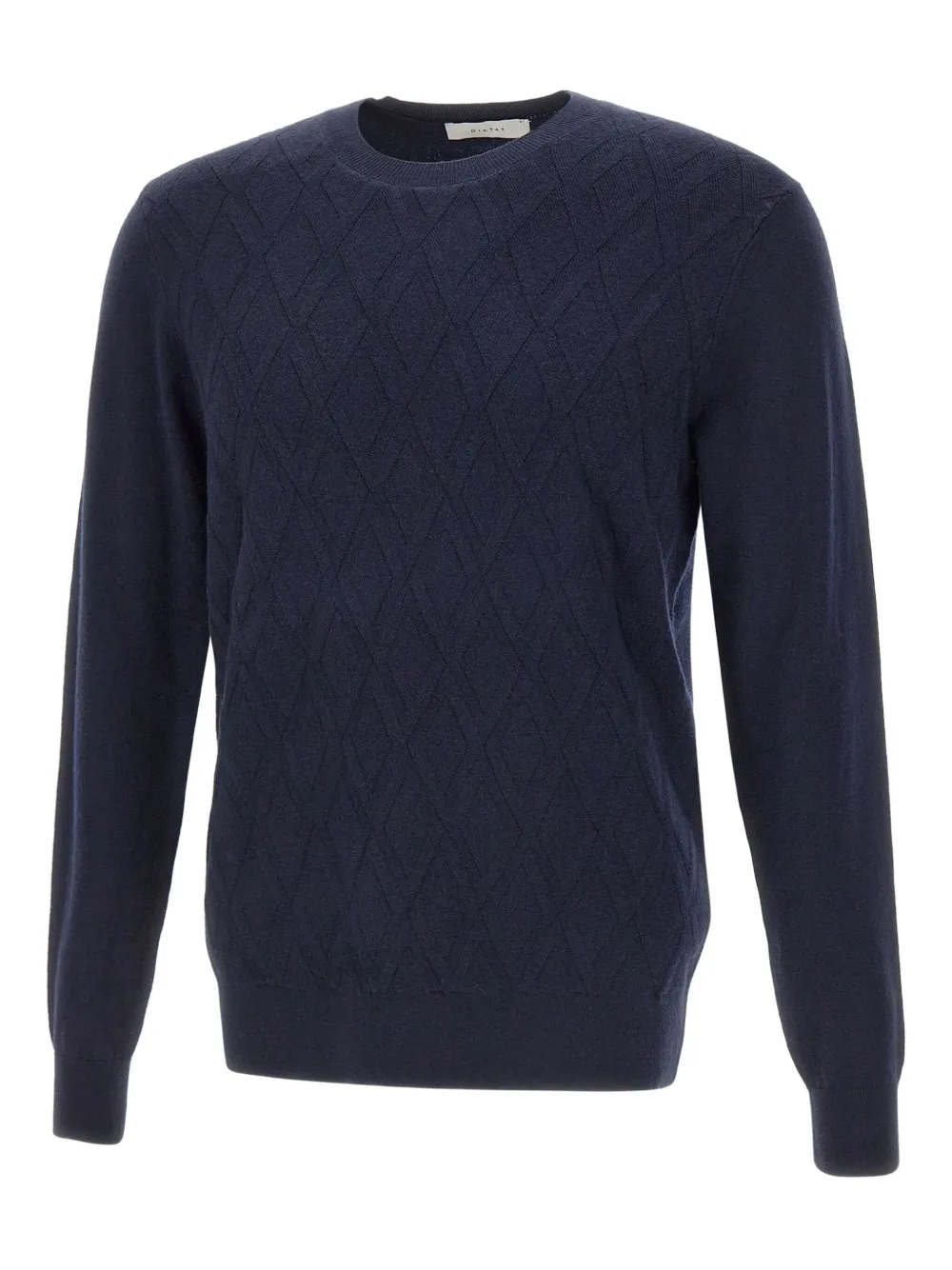 DIKTAT diamond-pattern sweater | Blue | Image 1