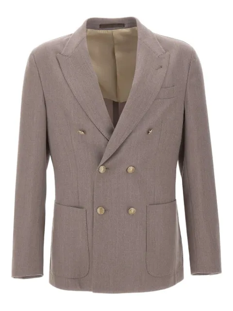 Eleventy peak-lapels double-breasted blazer