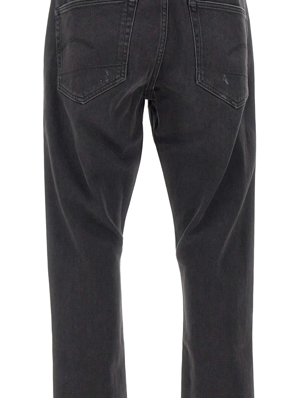 G-star Raw 3301 Distressed Five-pocket Jeans In Black