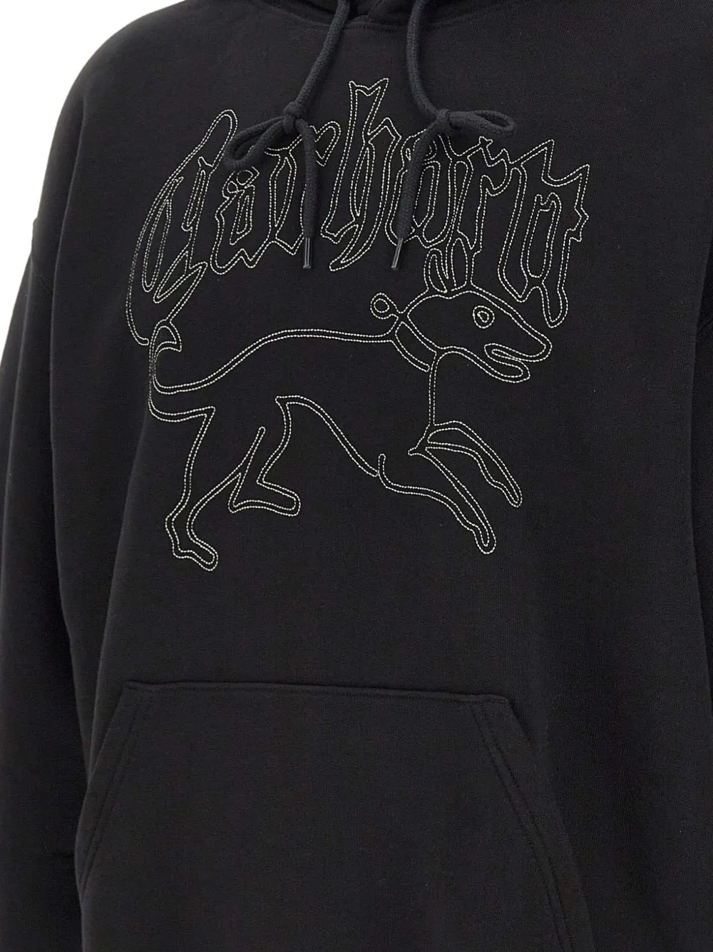 Carhartt WIP Hackwork hoodie met grafische borduurwerk Zwart
