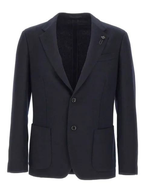 Lardini pin-detail single-breasted blazer