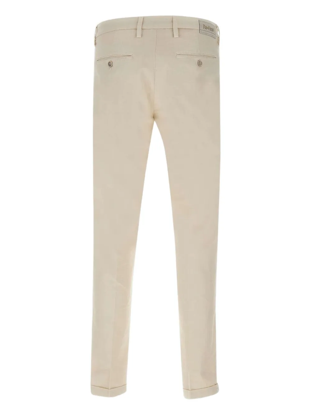 Re-hash Button Metallic Patch Trousers In Neutral