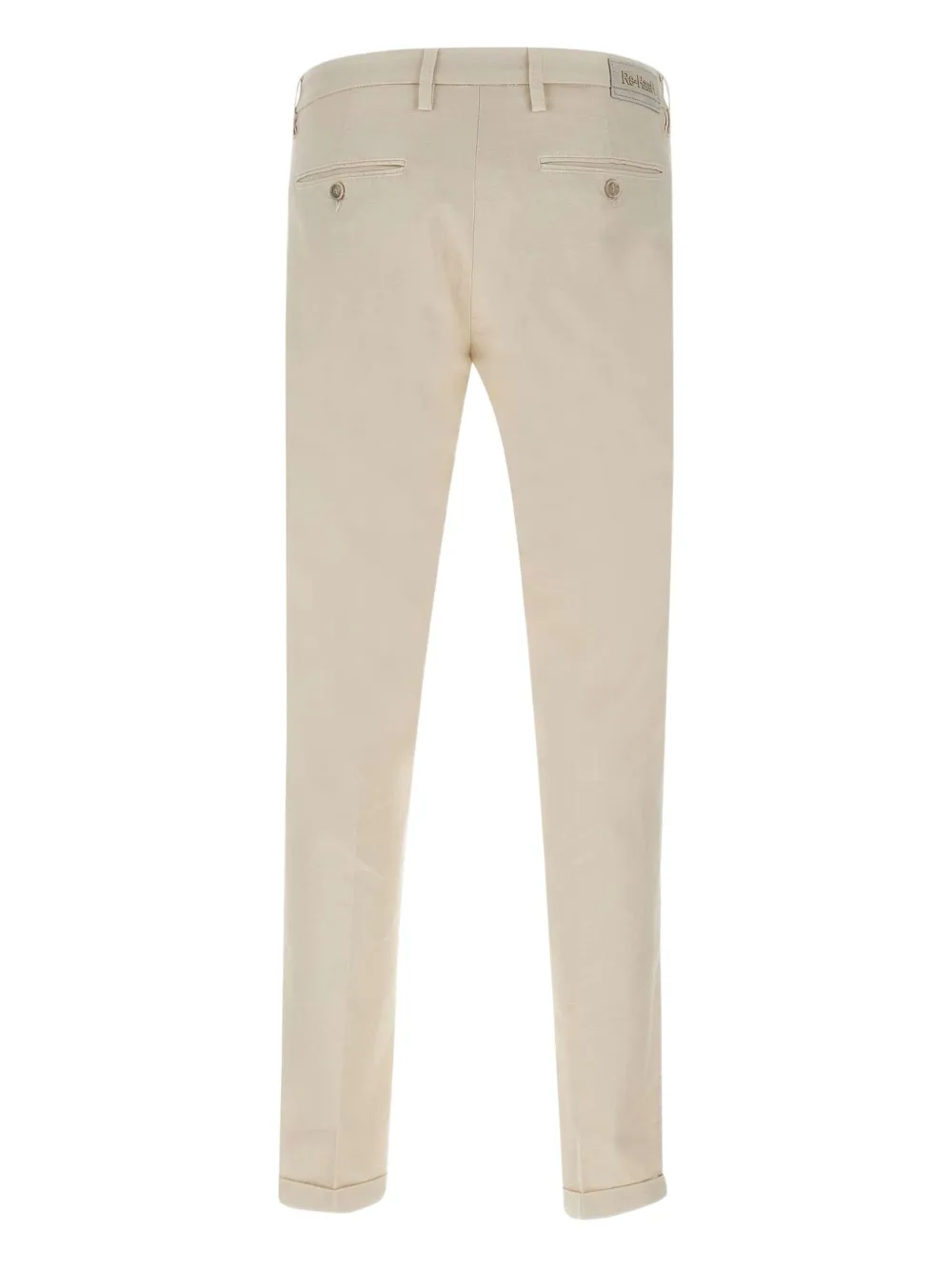 Re-Hash button metallic patch trousers - Beige