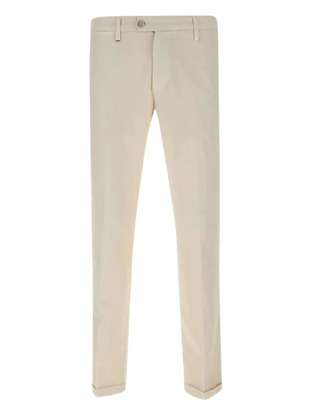 Re-Hash button metallic patch trousers | Neutrals | Image 1