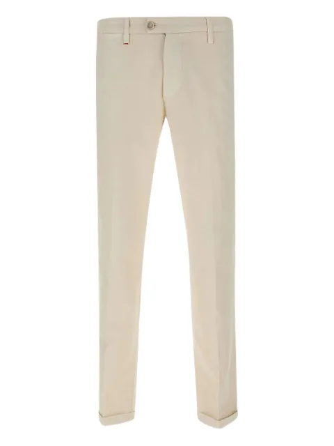 Re-Hash button metallic patch trousers
