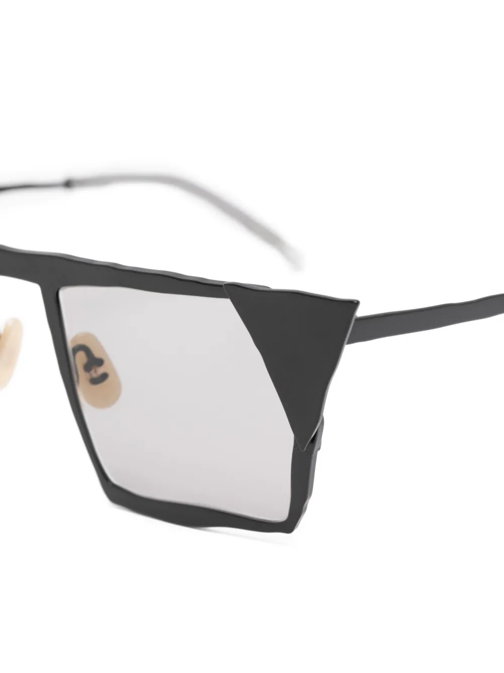  Masahiromaruyama Square-frame Sunglasses - Black 