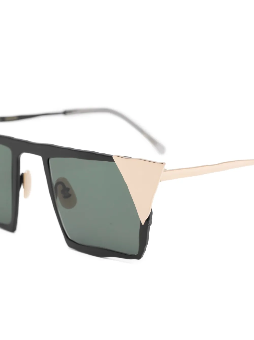  Masahiromaruyama Square-frame Sunglasses - Black 