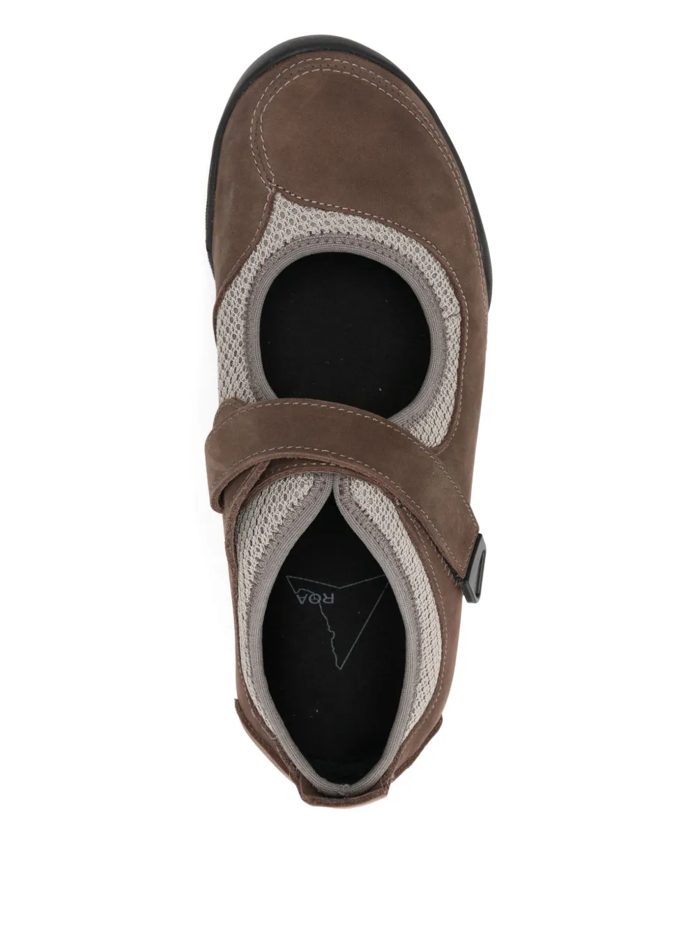 ROA Loie sneakers met bandje Bruin