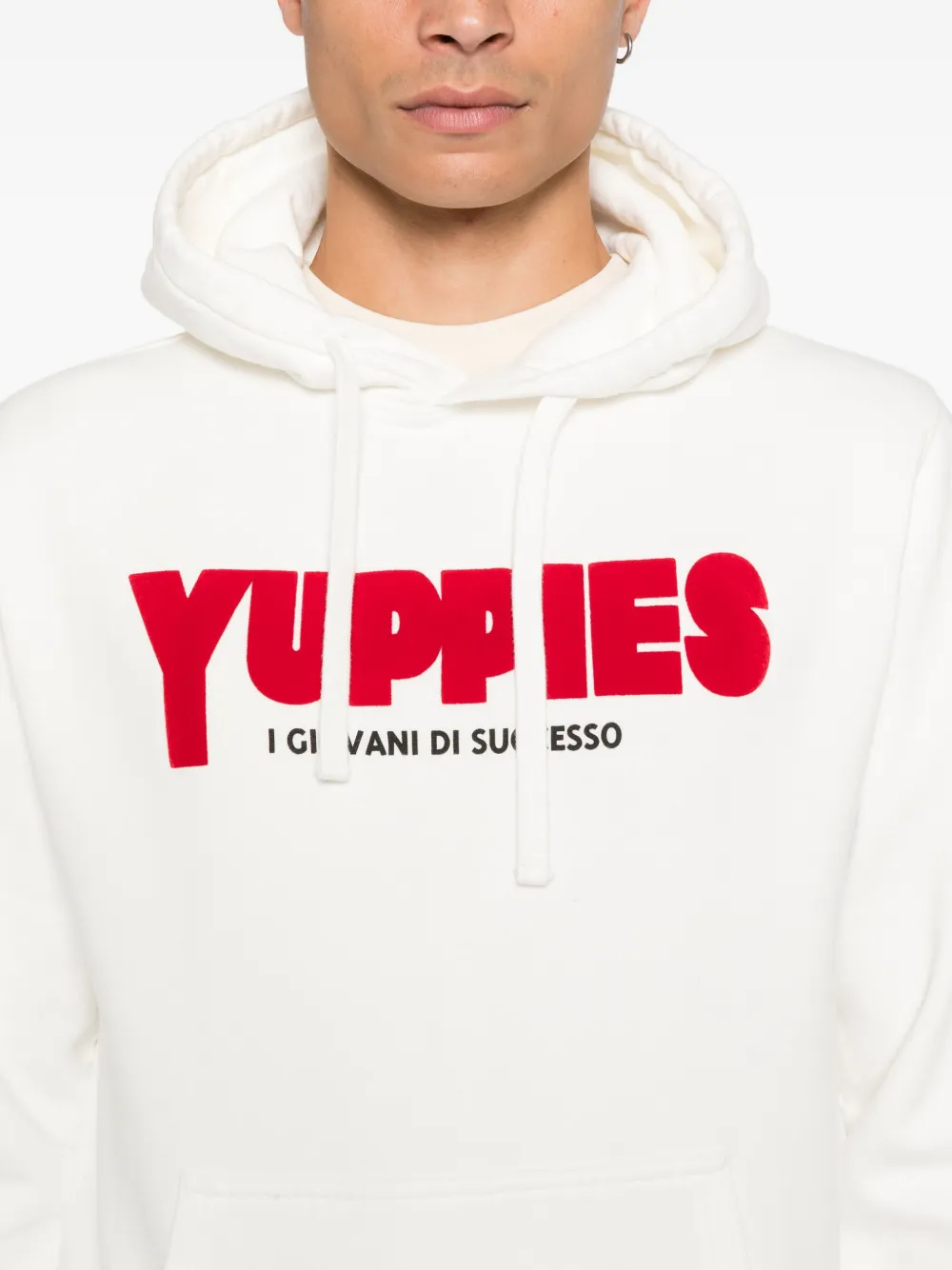 Mc2 Saint Barth Yuppies Hoodie In White