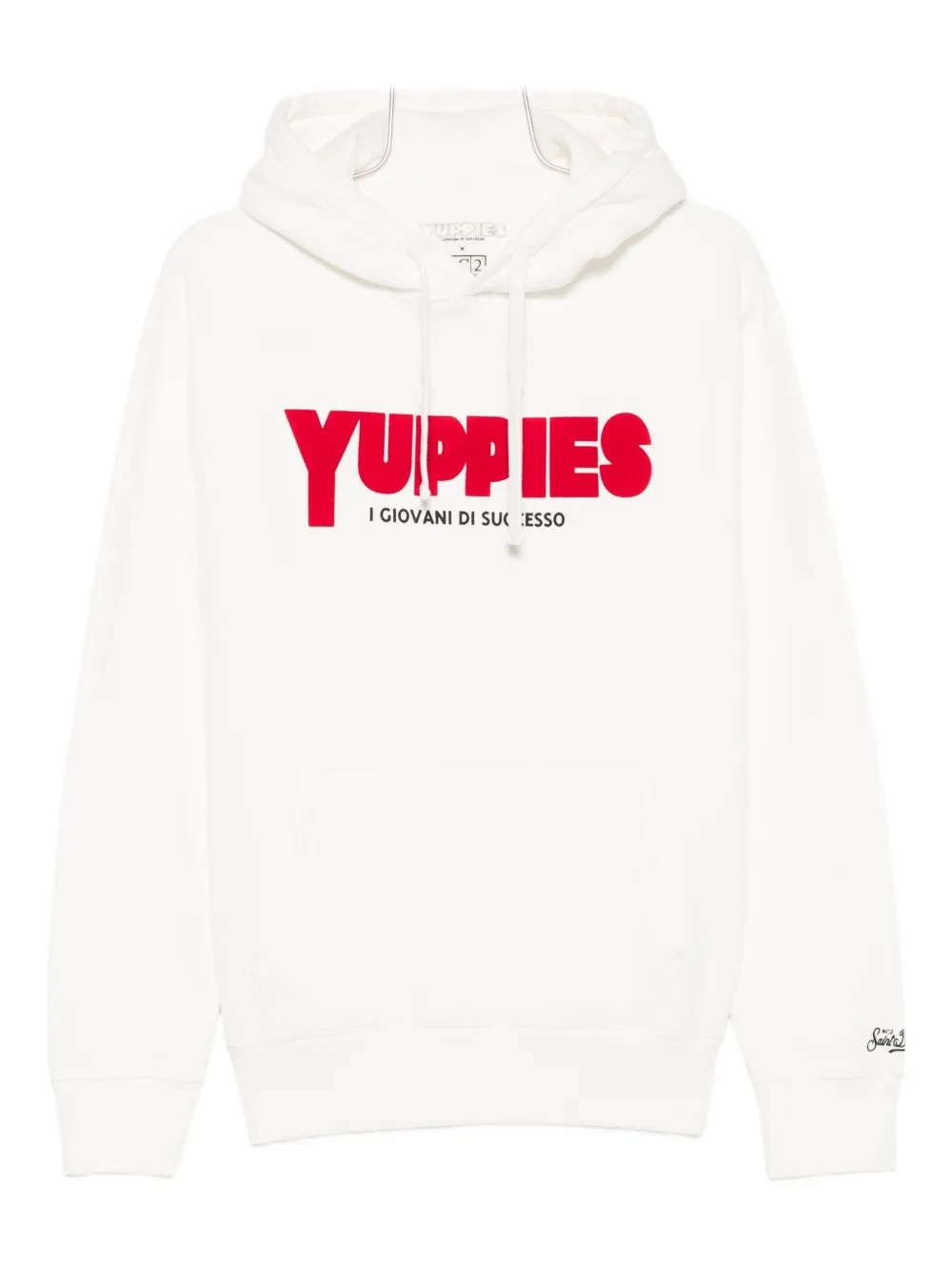 Mc2 Saint Barth Yuppies Hoodie In White