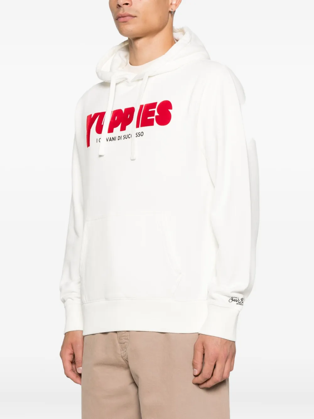 Mc2 Saint Barth Yuppies Hoodie In White