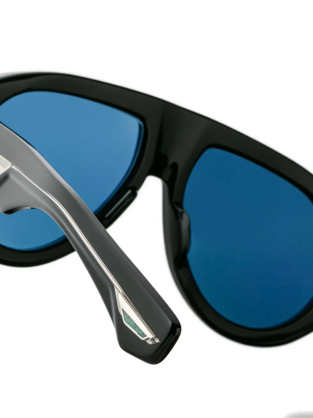 Jacques Marie Mage Zonnebril met piloten montuur Zwart