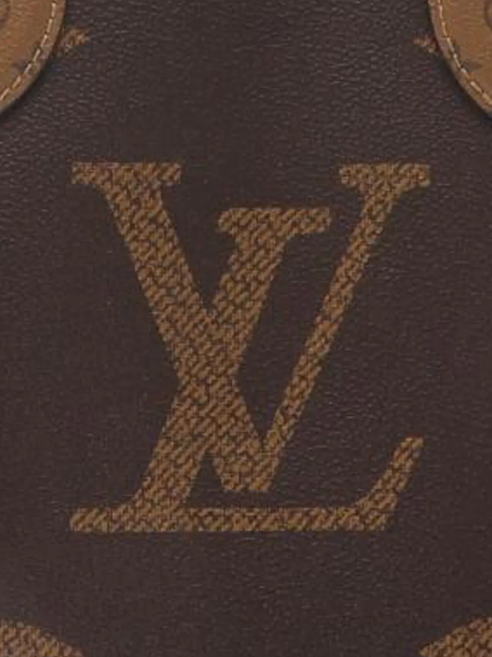 Pre-owned Louis Vuitton 2021-2025 Monogram Giant Onthego Mm Satchel In Brown