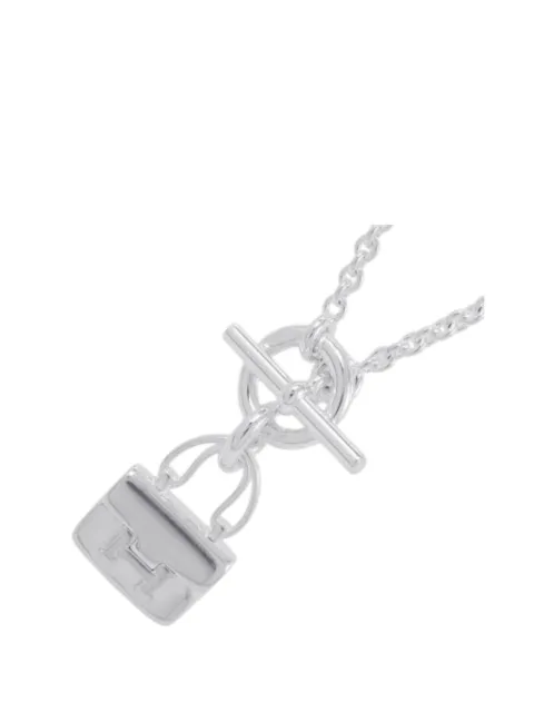 Hermès Pre-Owned 2021-2024 Sterling Silver Amulettes Constance Bracelet necklace