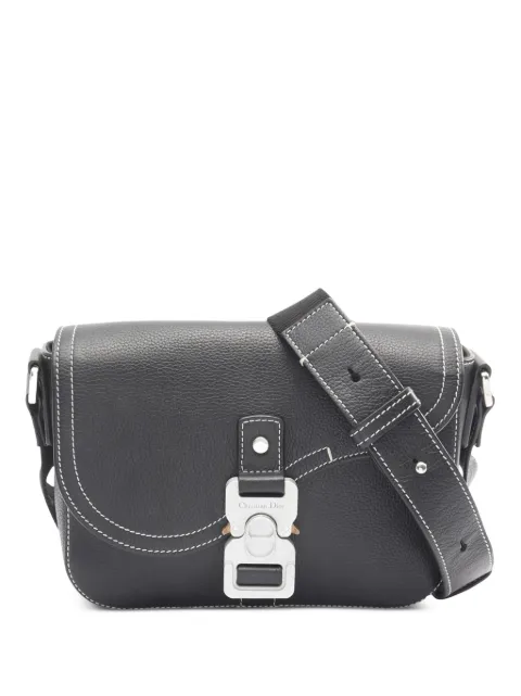 Christian Dior Pre-Owned petit sac à bandoulière Saddle Messenger en cuir de veau grainé à rabat (2021-2025)