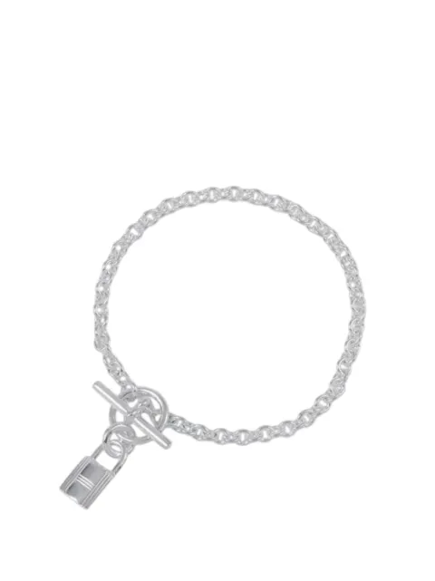 Hermès Pre-Owned pulsera Amulettes Cadena en plata de ley 2021-2025