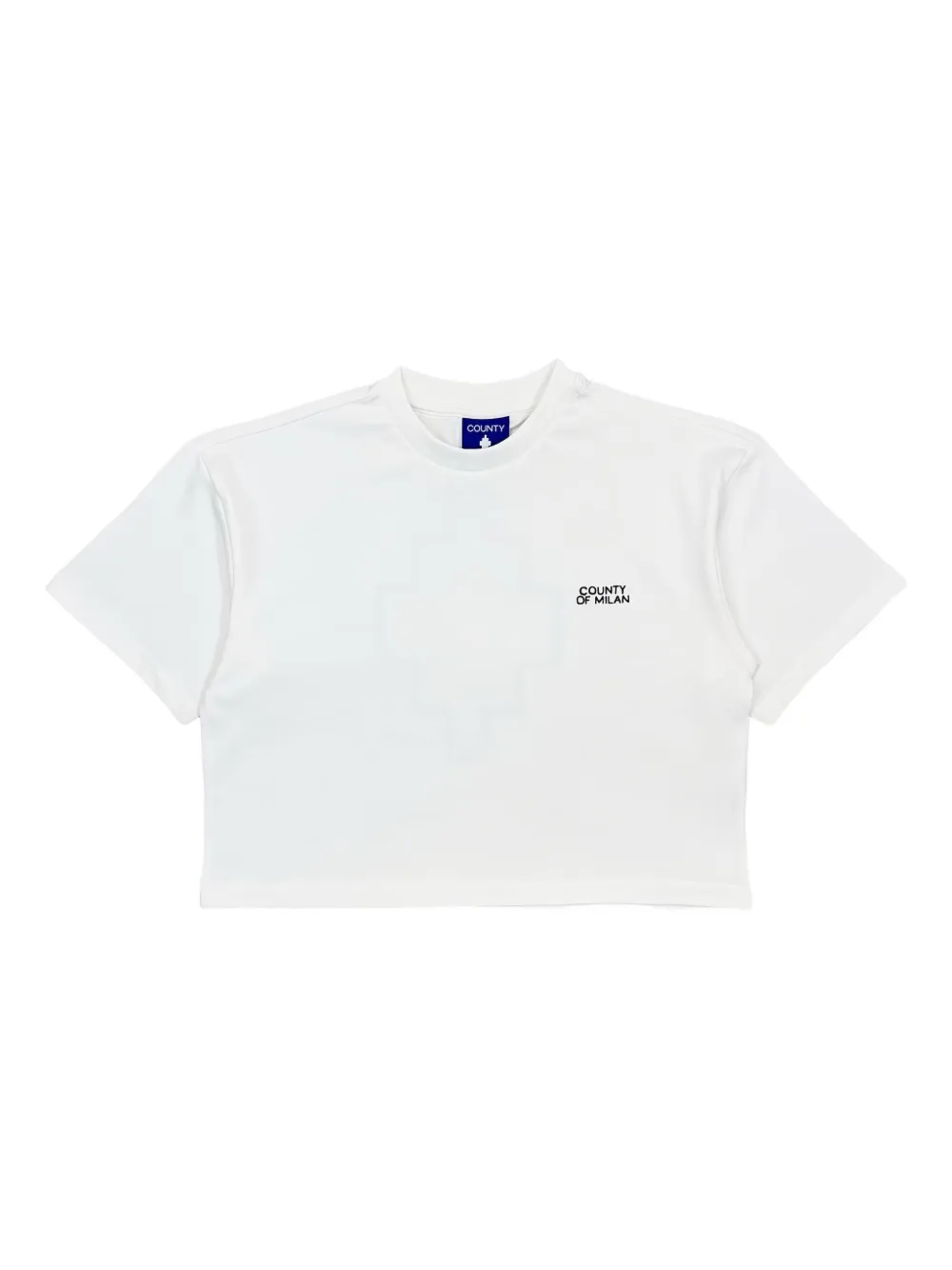 County Of Milan Embroidered-logo T-shirt In White