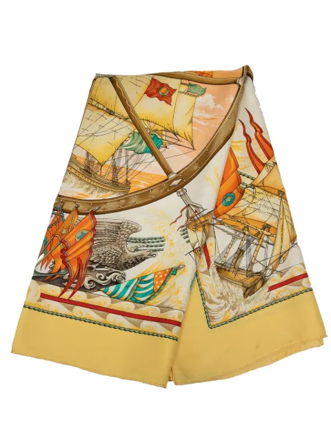 Hermès Pre-Owned 2000-2020 Vive le Vent Silk Scarf scarves