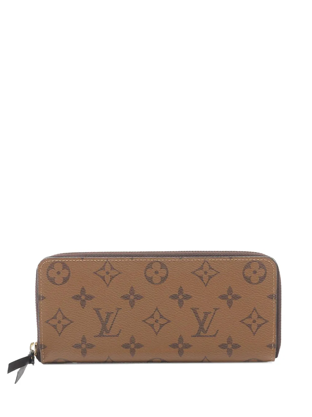 Louis Vuitton Pre-Owned 2021-2025 モノグラム リバース クレマンス ウォレット 長財布 - ブラウン Louis Vuitton Pre-Owned 2021-2025 モノグラム リバース クレマンス ウォレット 長財布 - ブラウン