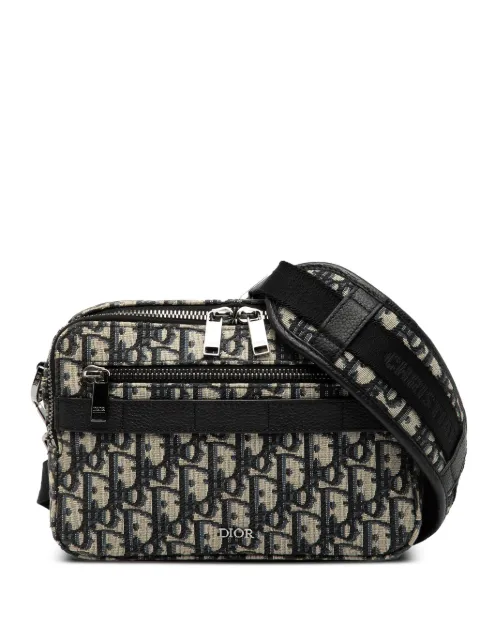 Christian Dior Pre-Owned bolsa crossbody Safari Oblique de lona 2022
