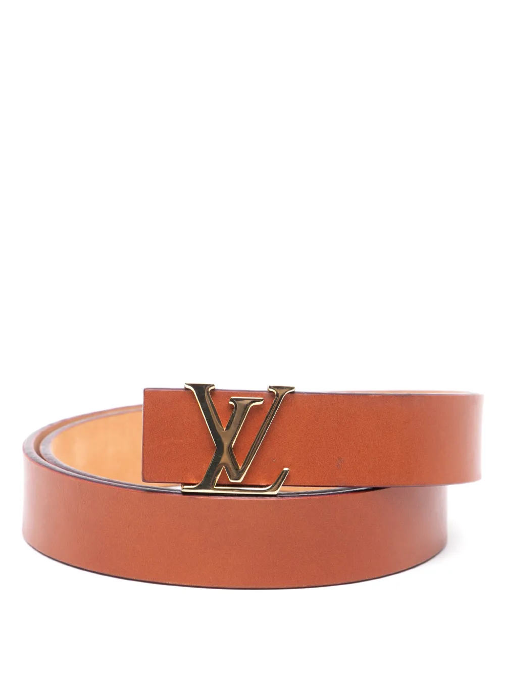 Pre-owned Louis Vuitton 2004 Nomade Lv Initiales Belt In Brown