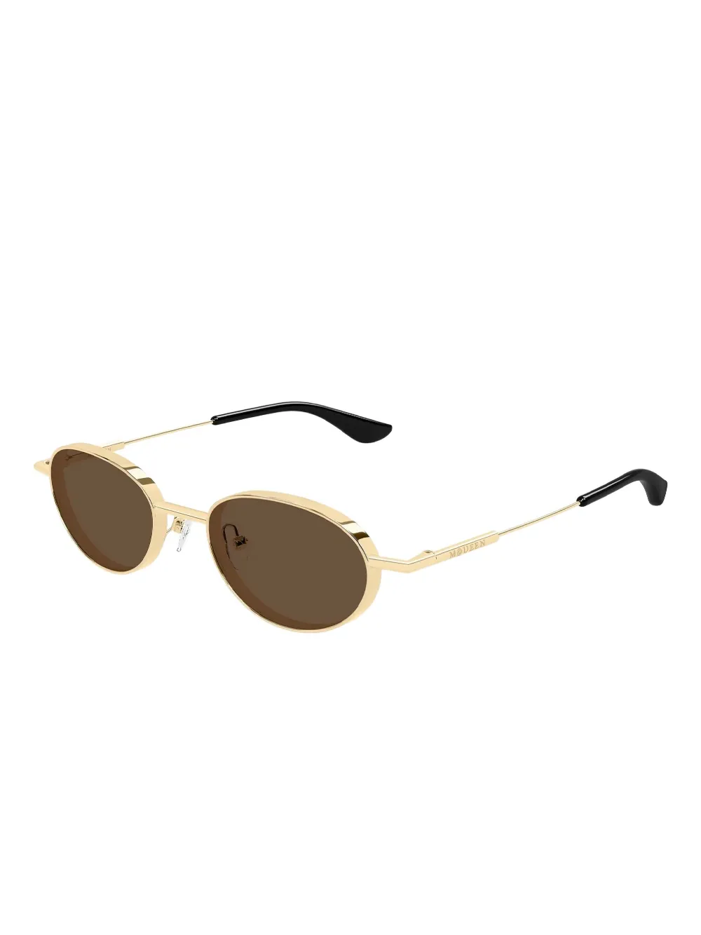 Alexander McQueen oval-frame sunglasses - Goud