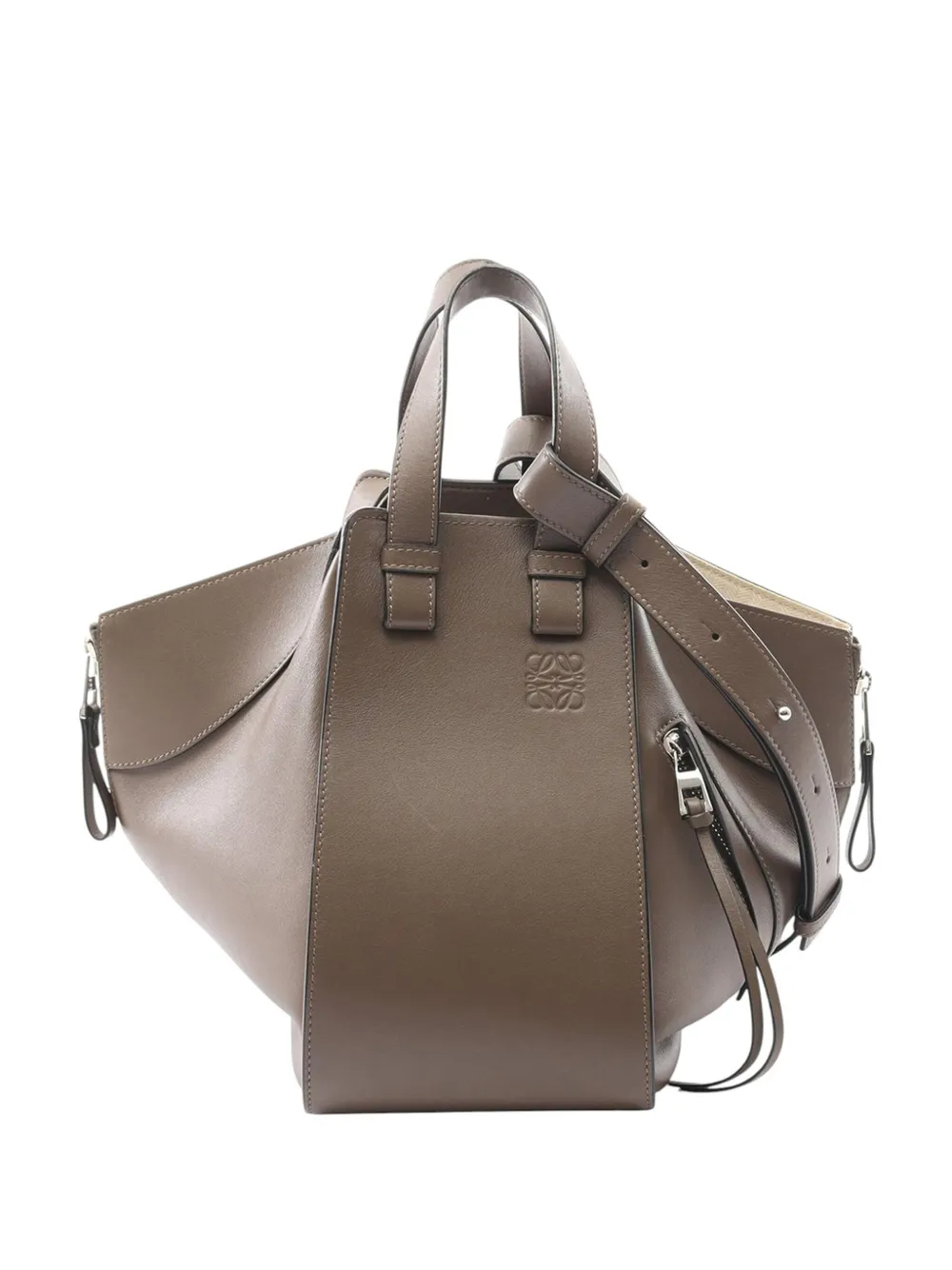 Loewe Pre-Owned 2020 Small Leather Hammock satchel | Brown | Image 1