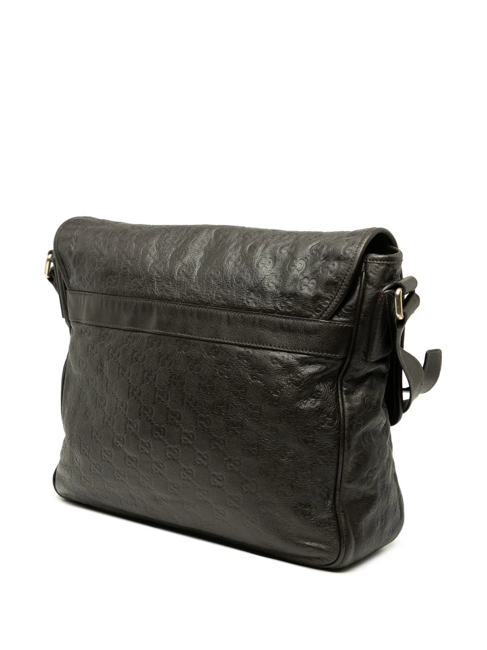 Pre-owned Gucci 2000-2015 Ssima Messenger Bag Crossbody Bag In Brown