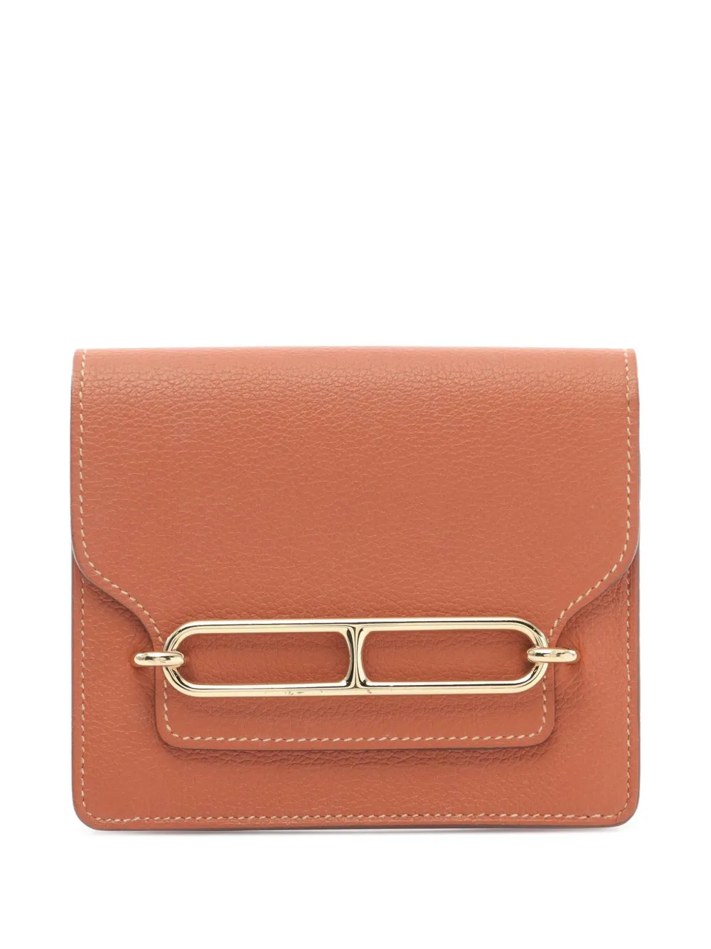 Hermès Pre-Owned 2021 Evercolor Roulis Slim Wallet small wallets | Brown | Image 1