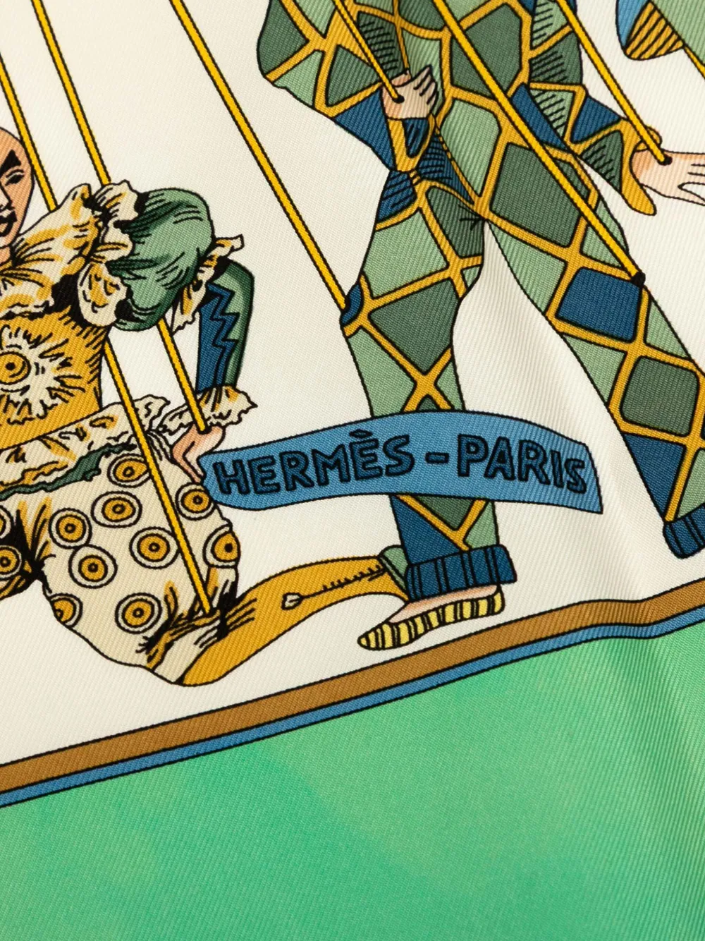Hermès Pre-Owned 1990-2000 Le Temps des Marionnettes Silk Scarf scarves | Image 2