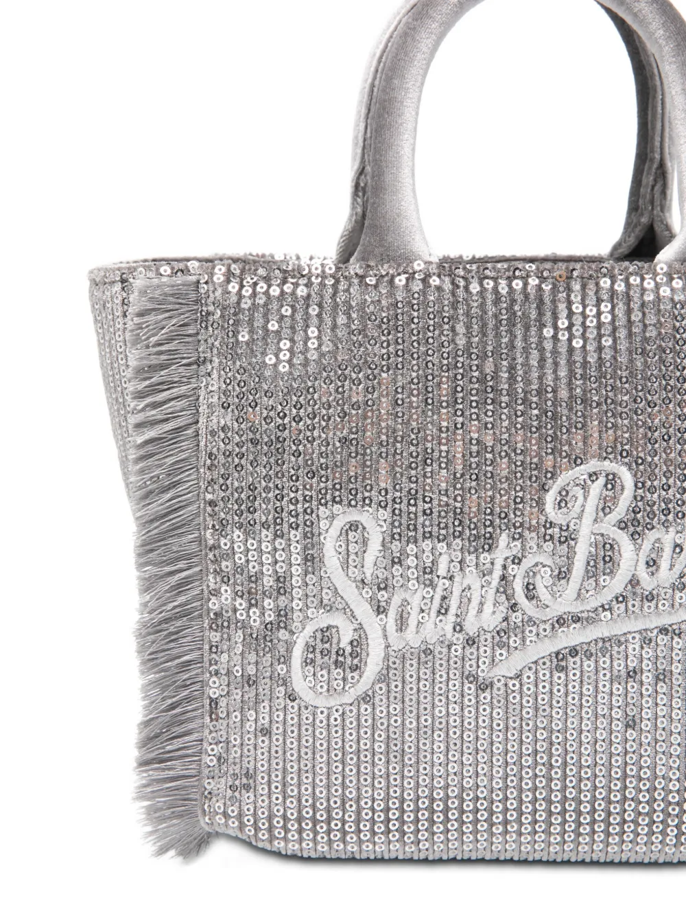 Mc2 Saint Barth Mini Vanity Tote Bag In Silver