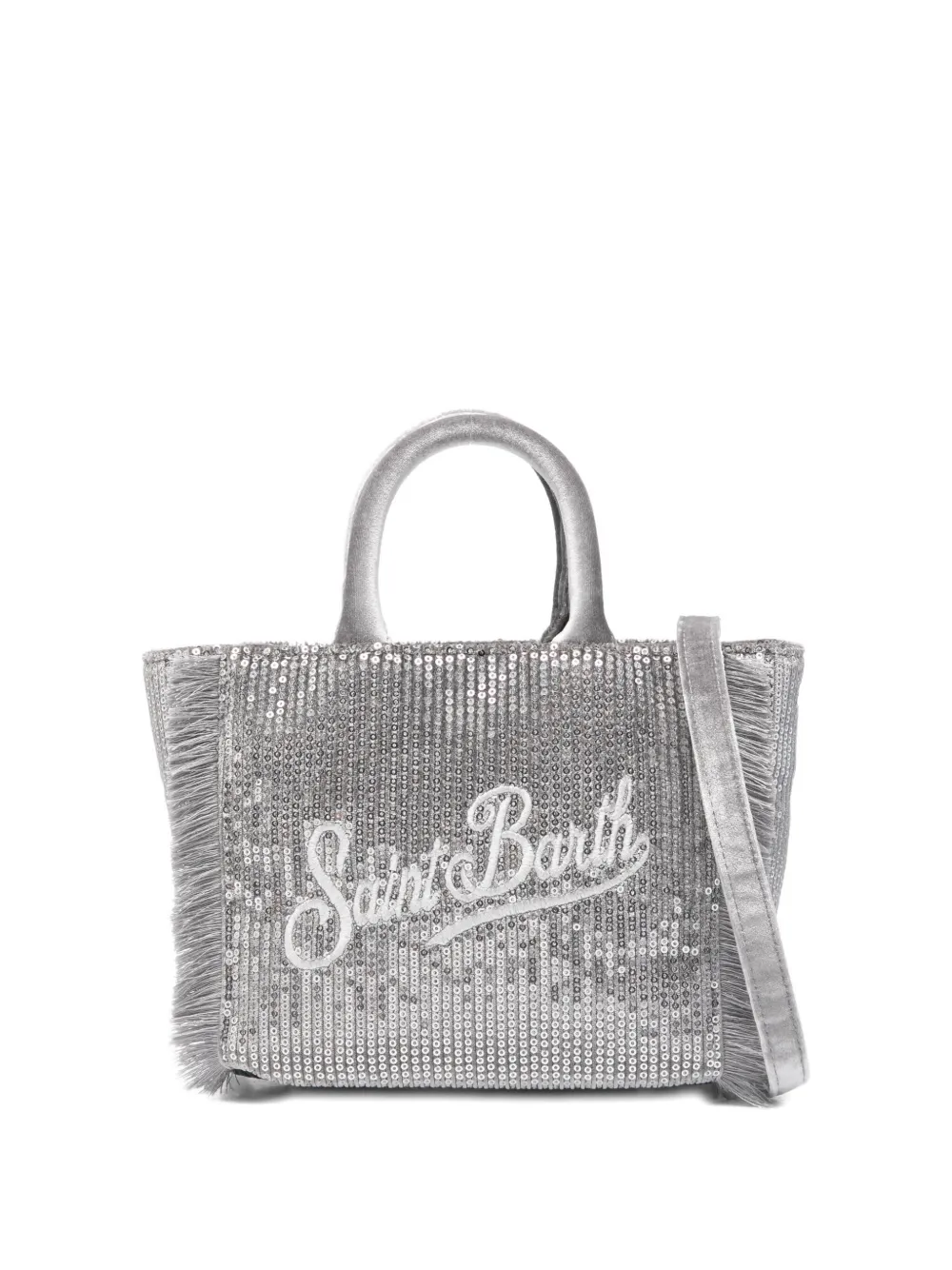 Mc2 Saint Barth Mini Vanity Tote Bag In Silver
