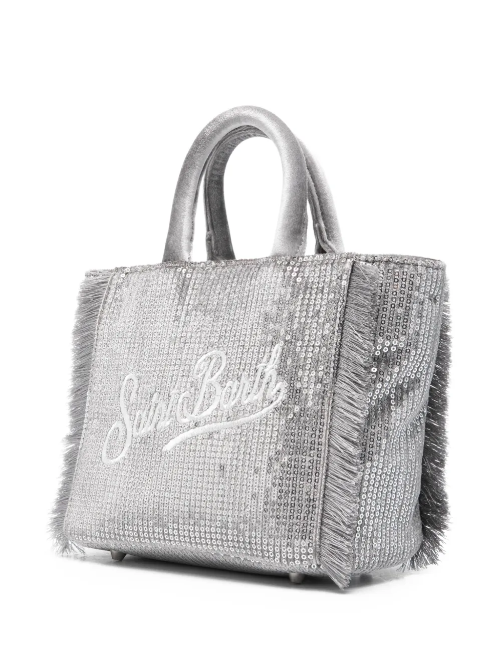 Mc2 Saint Barth Mini Vanity Tote Bag In Silver