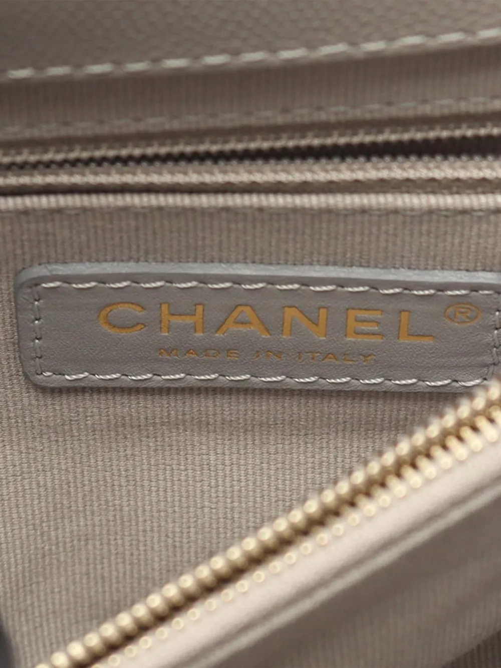 Pre-owned Chanel 2021-2025 Quilted Caviar Bracelet On Chain Flap Crossbody Bag In Gray