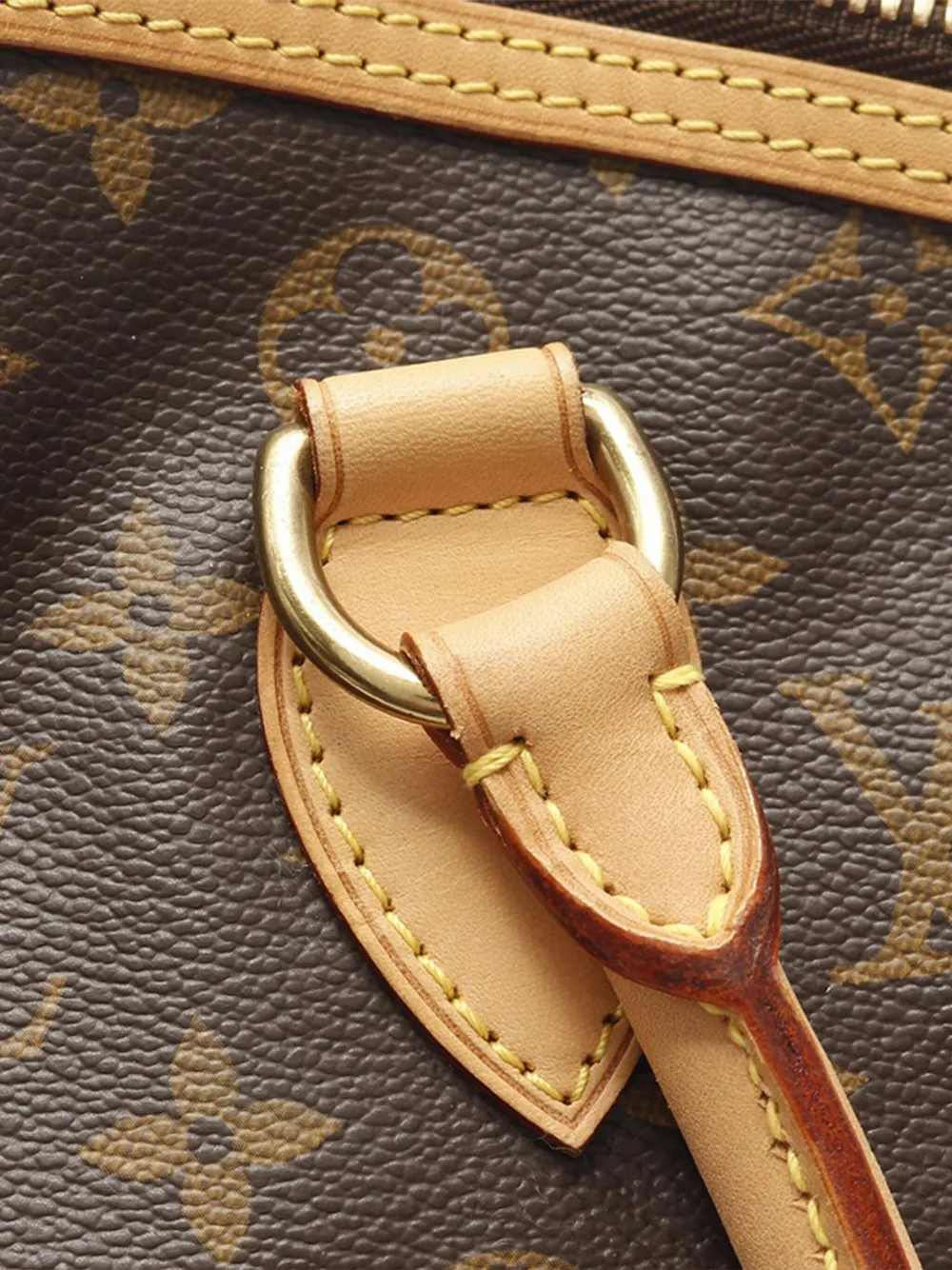 Pre-owned Louis Vuitton 2007 Monogram Lockit Horizontal Handbag In Brown