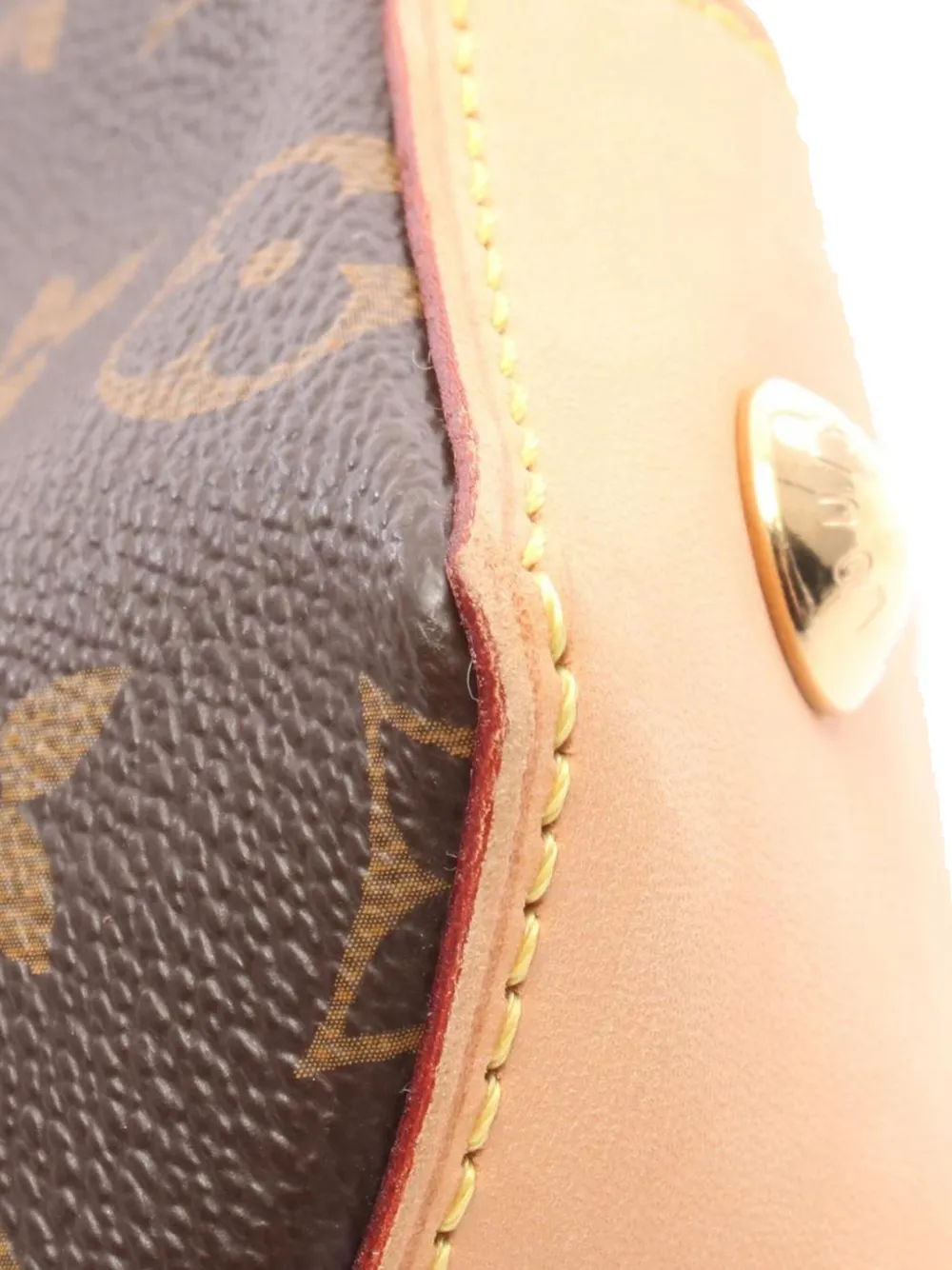 Pre-owned Louis Vuitton 2010 Monogram Wilshire Pm Handbag In Brown