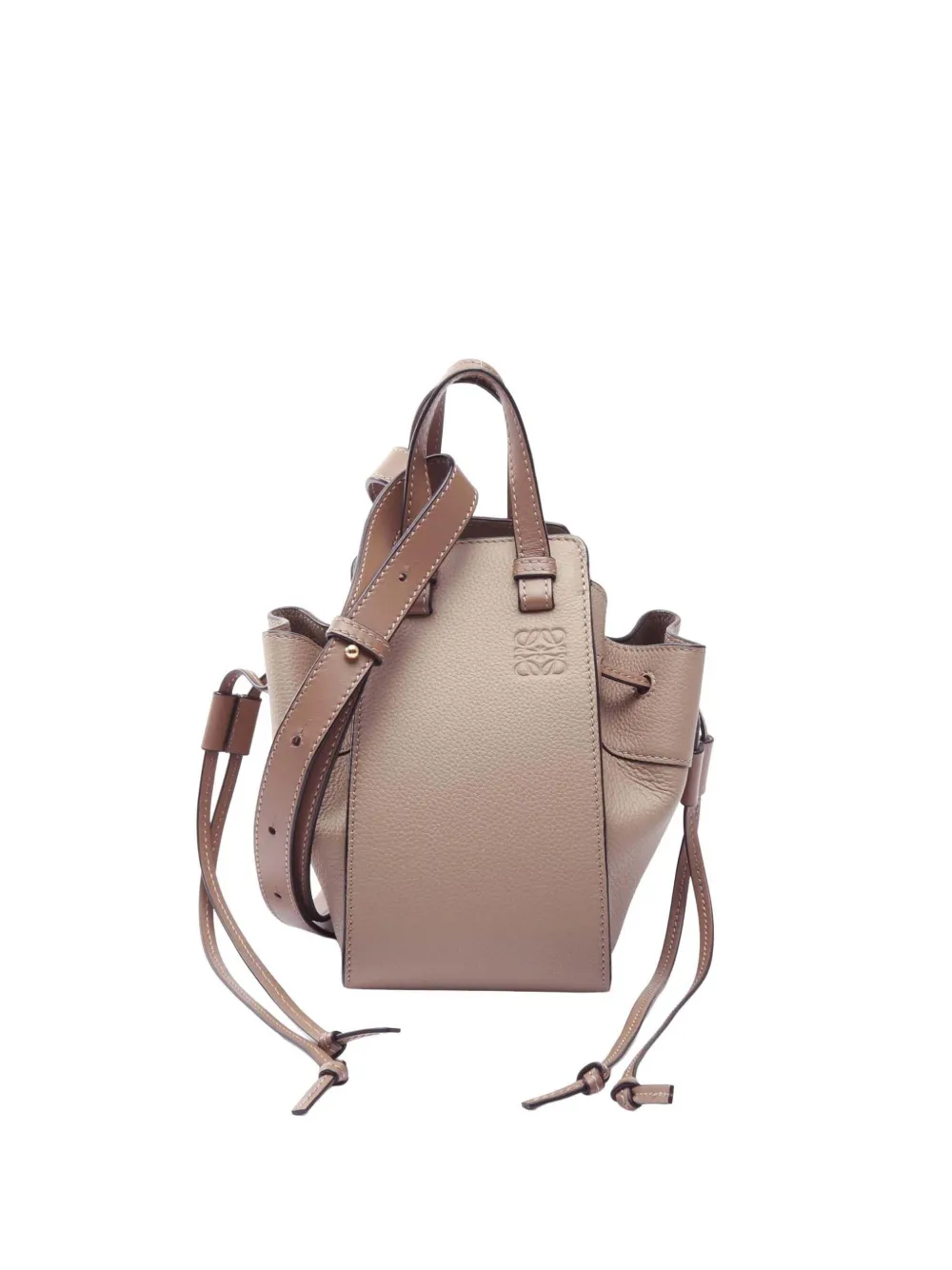 Loewe Pre-Owned bolsa satchel Mini Grained Calfskin Drawstring Hammock Bag 2010-2025 | marrón | Image 1