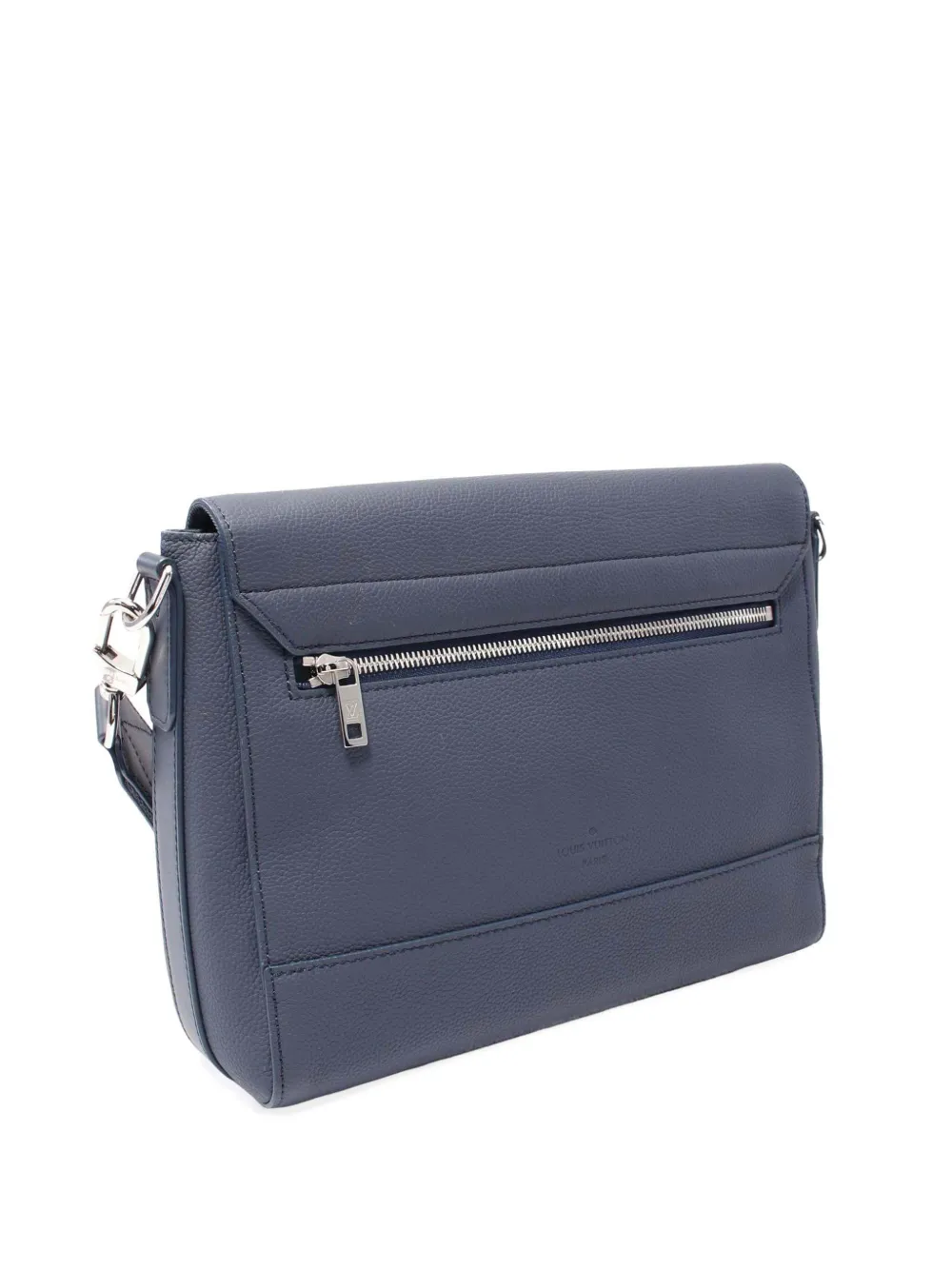 Pre-owned Louis Vuitton 2021-2025 Aerogram Takeoff Messenger Crossbody Bag In Blue