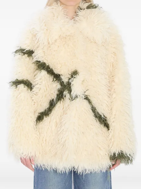 Jakke Cocoon fur-effect coat 