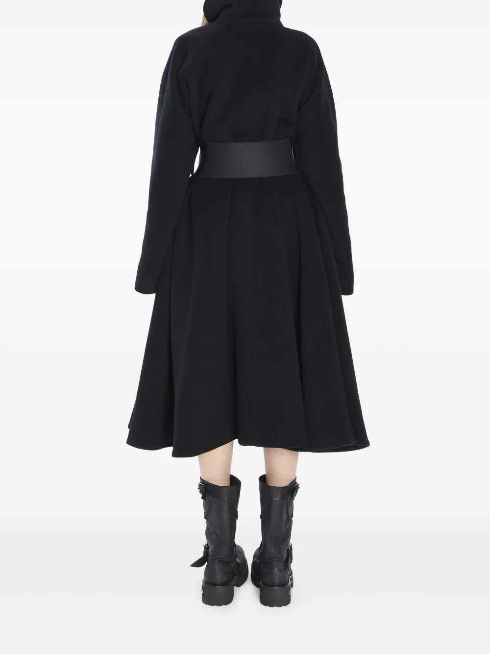 Balenciaga Wikkeljas met leren ceintuur Zwart