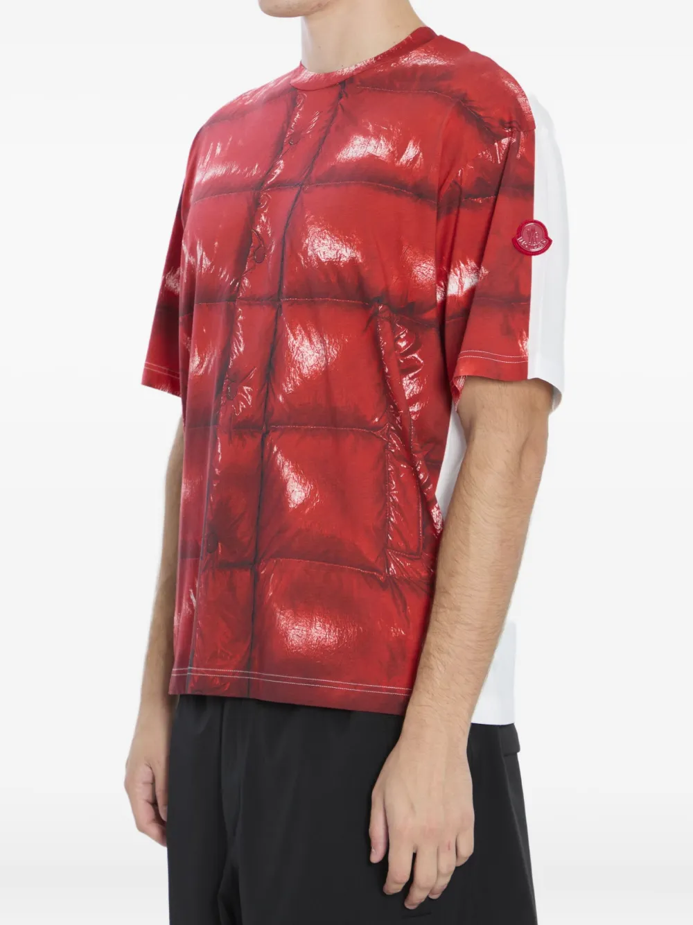 Moncler xAsap Rocky logo-patch T-shirt - Rood