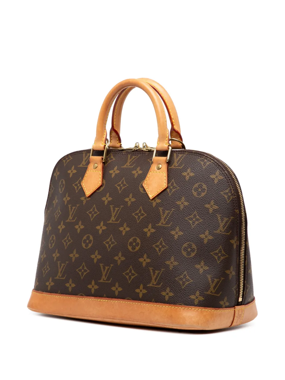 Pre-owned Louis Vuitton 1998 Monogram Alma Pm Handbag In Brown