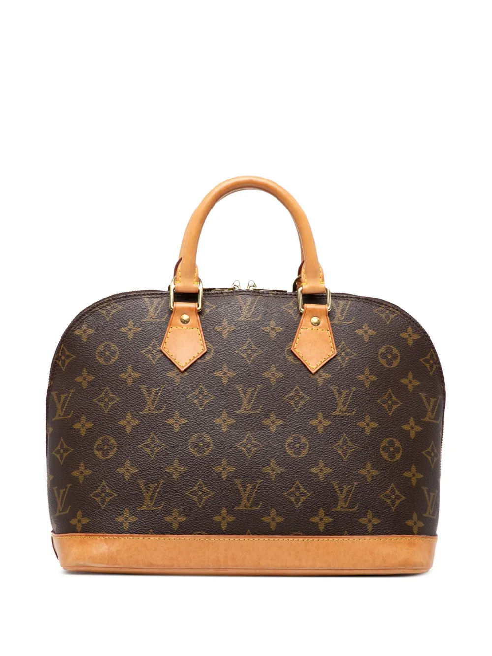 Pre-owned Louis Vuitton 1998 Monogram Alma Pm Handbag In Brown
