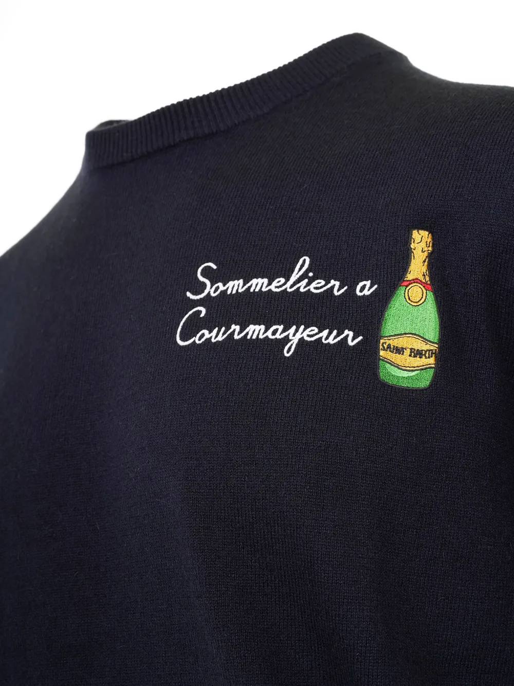 Mc2 Saint Barth Heron Crew-neck Sweater In Blue