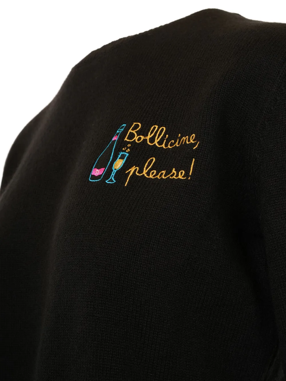 Mc2 Saint Barth New Queen Sweater In Black