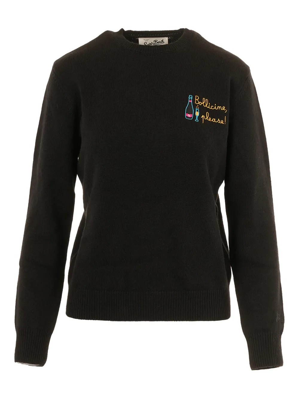 Mc2 Saint Barth New Queen Sweater In Black