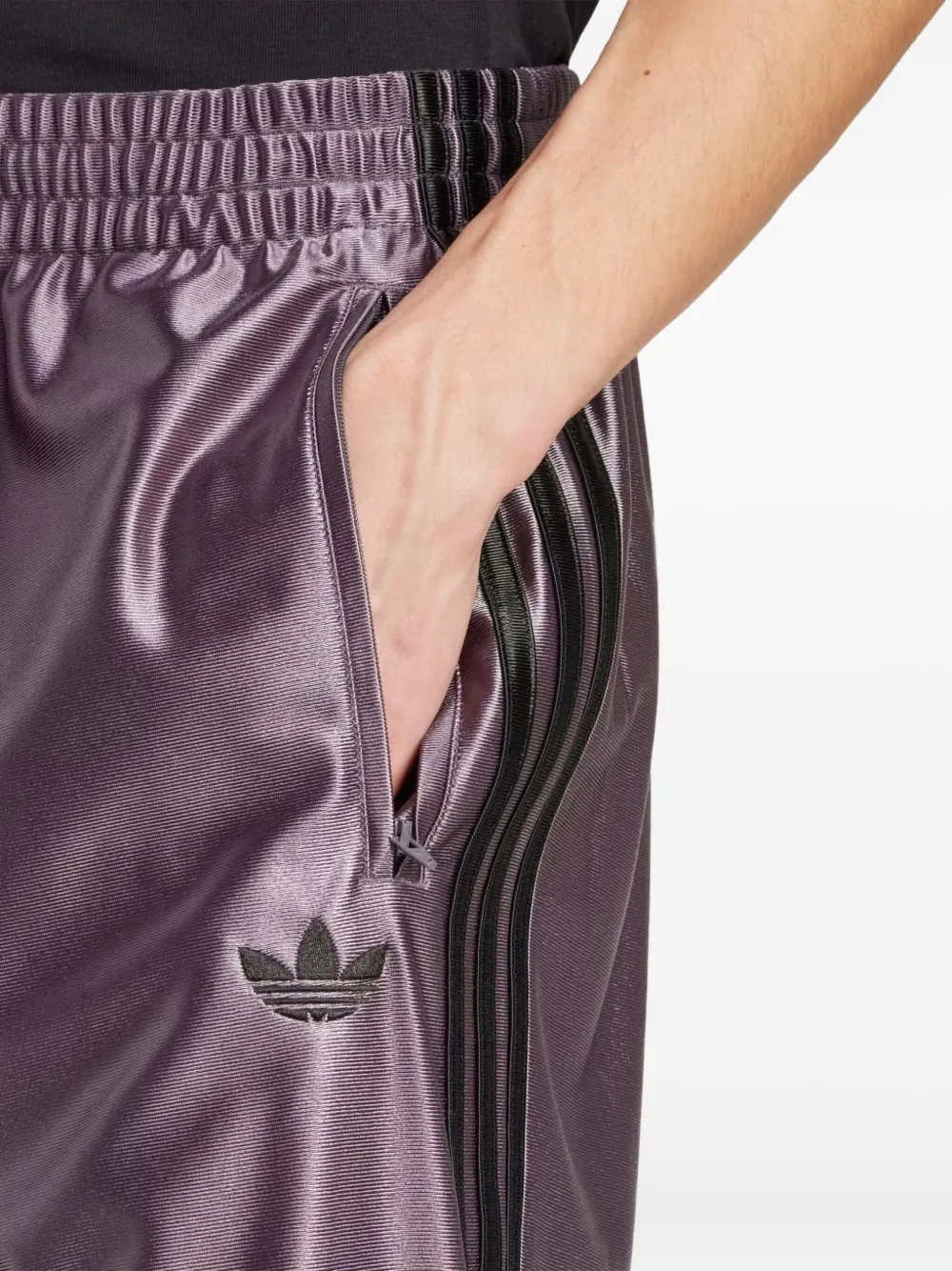 adidas Trainingsbroek met elastische streep Paars