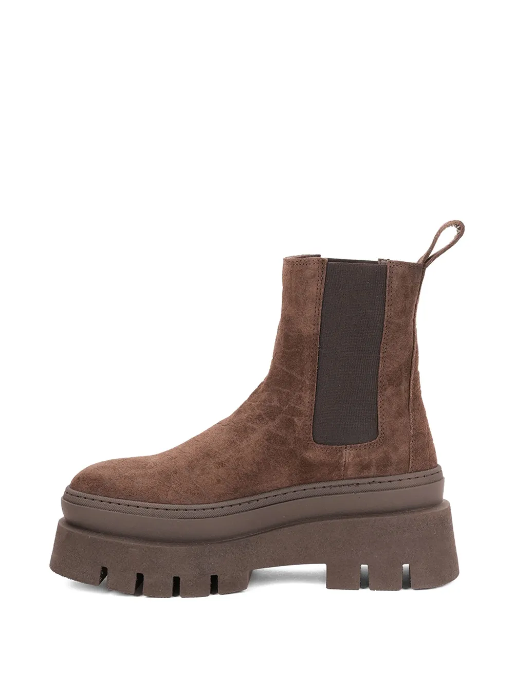 Copenhagen Studios Platform Lug-sole Chelsea Boots In Brown