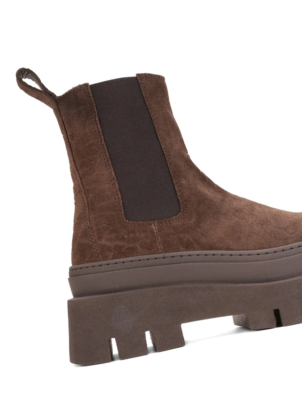 Copenhagen Studios Platform Lug-sole Chelsea Boots In Brown