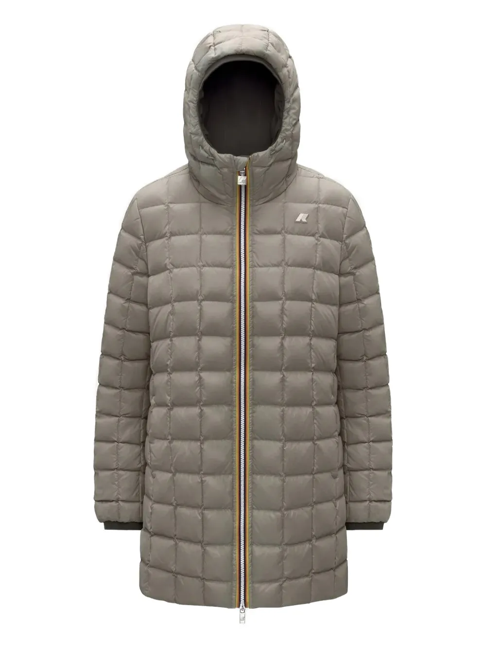 K-Way Sophie hooded zip-up coat - Grigio